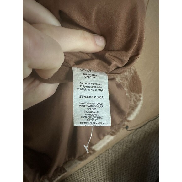 Greylin Anthroplogie Oversized Shacket Plaid Fall Soft Warm Lined Size Small - Picture 6 of 7